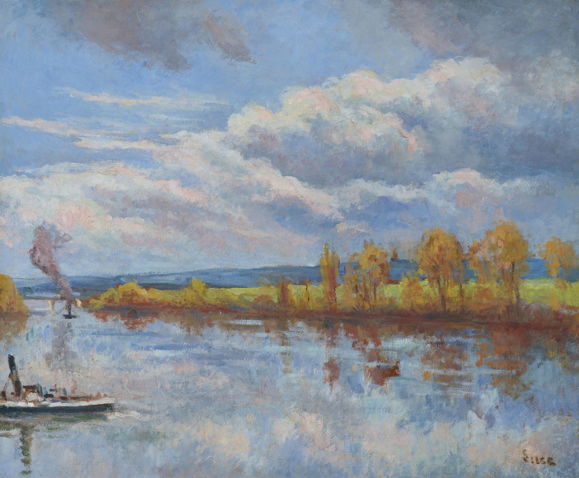 Bords de Seine à Guernes by Maximilien Luce