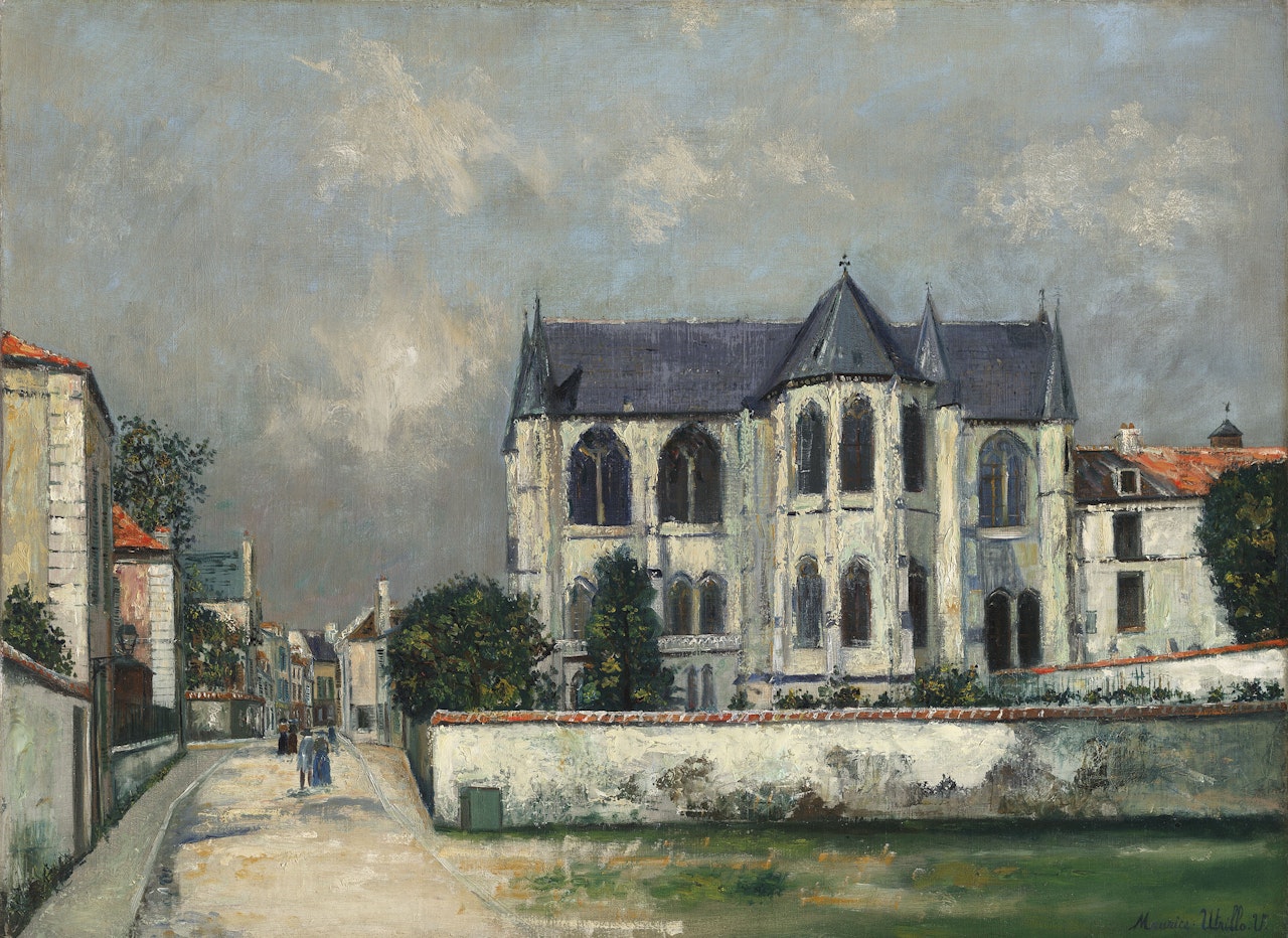 Abside de l'église Saint-Léger, Soissons (Aisne) by Maurice Utrillo