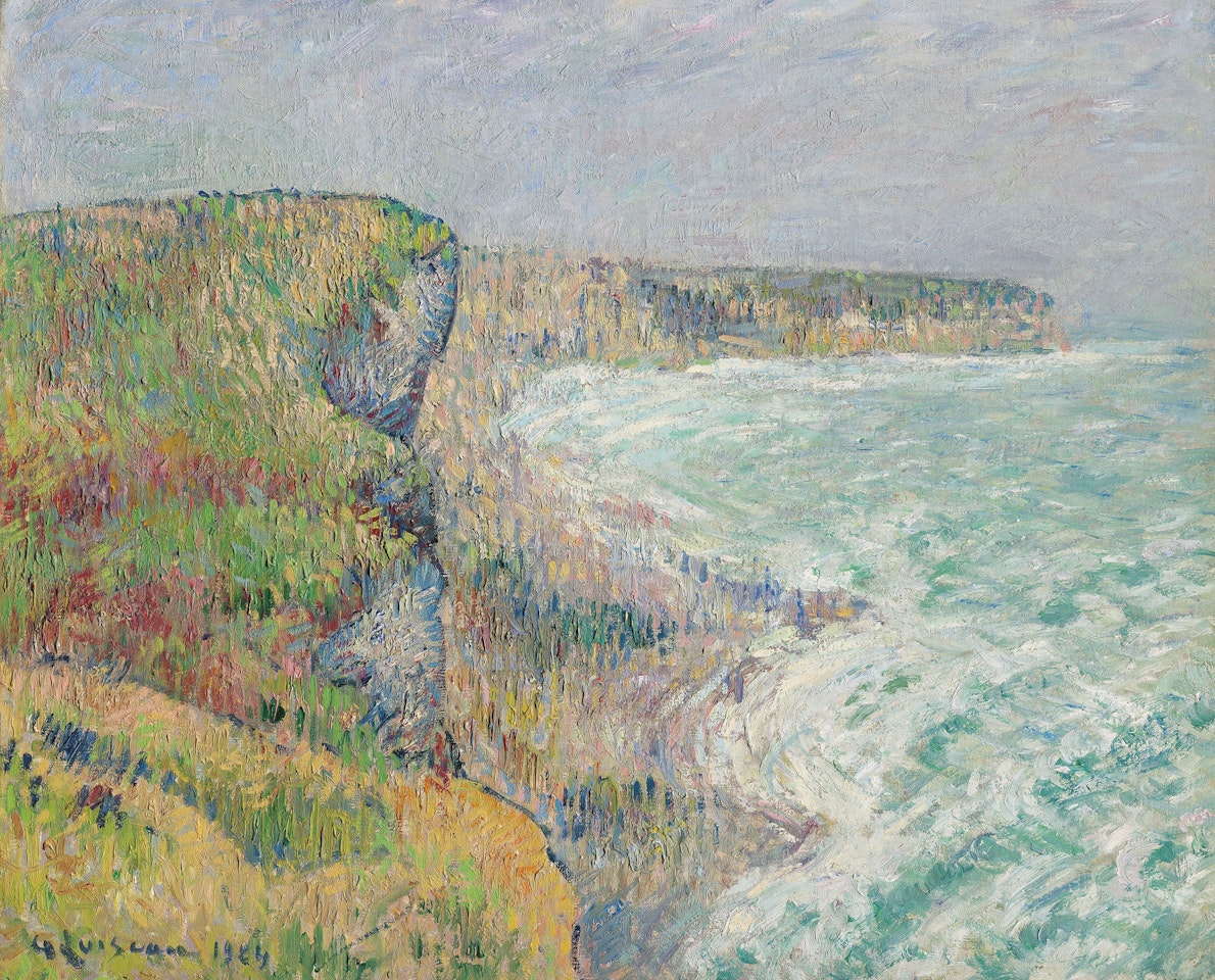 Falaises d'Yport en hiver by Gustave Loiseau