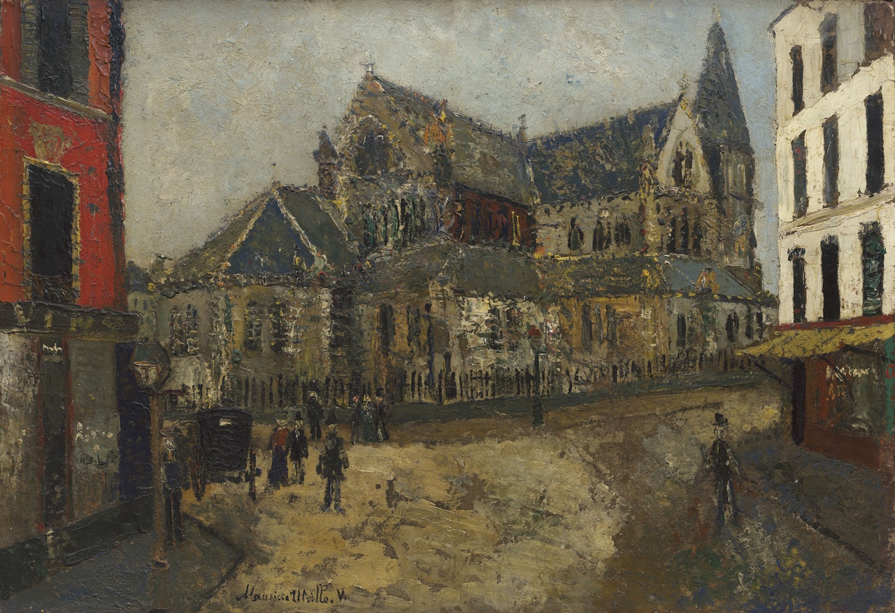Abside de l'Eglise Neuve, Saint-Denis by Maurice Utrillo