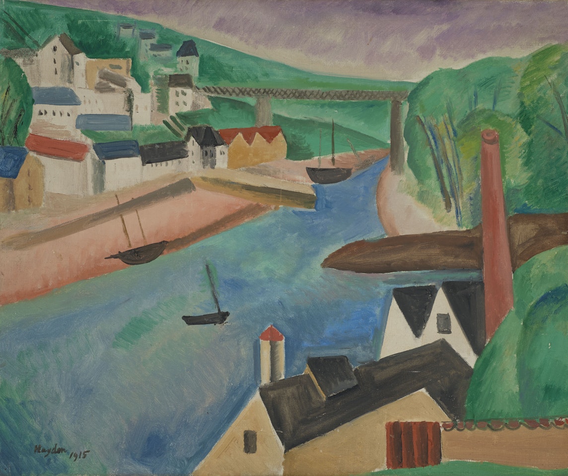 Paysage à la rivière by Henri Hayden