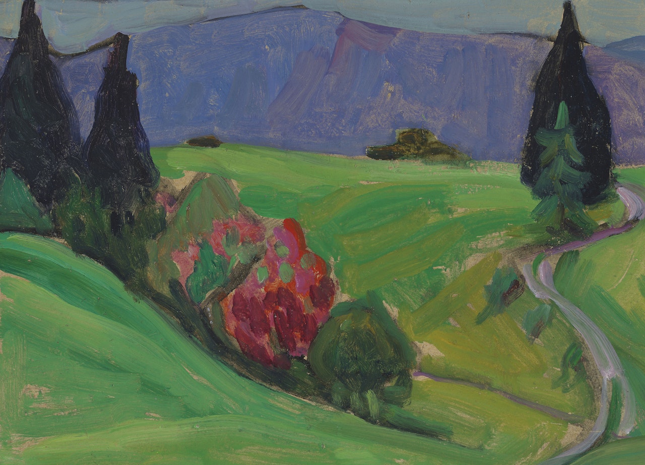 Sonne im Moos by Gabriele Münter