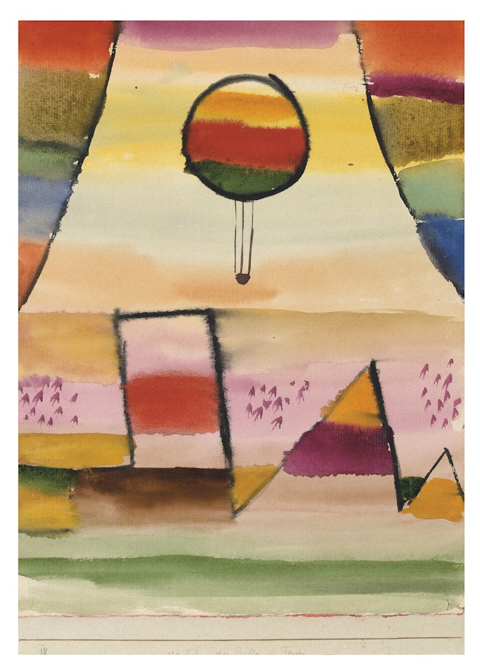 Der Ballon im Fenster by Paul Klee