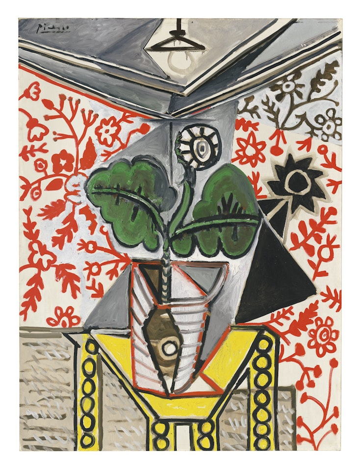 Intérieur au pot de fleurs by Pablo Picasso