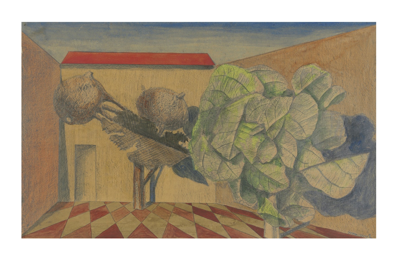 Le tilleul et le châtaignier by Max Ernst