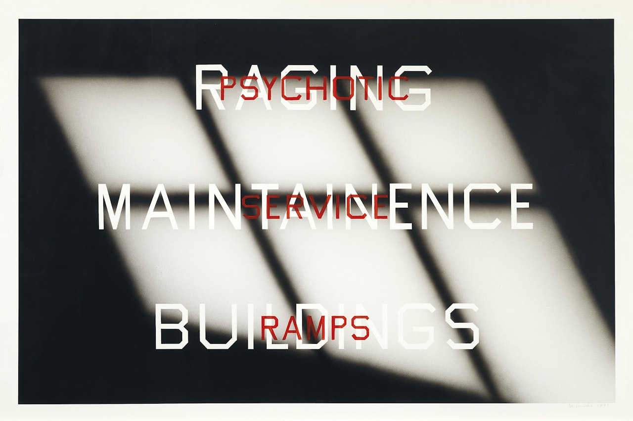 Raging, Psychotic by Ed Ruscha