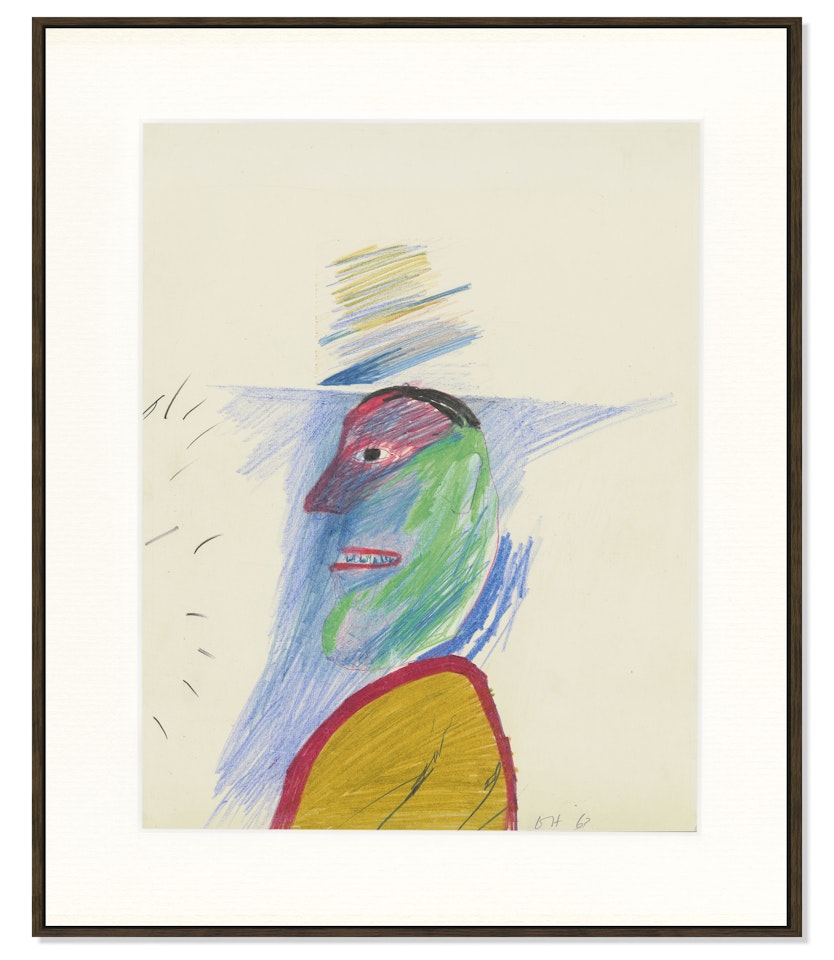 Man, Listening to Noise by David Hockney