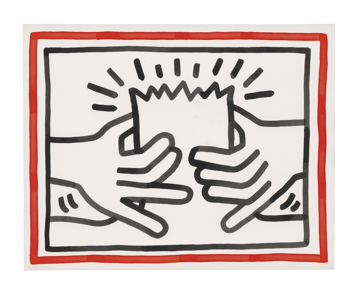 Busted Head by Keith Haring