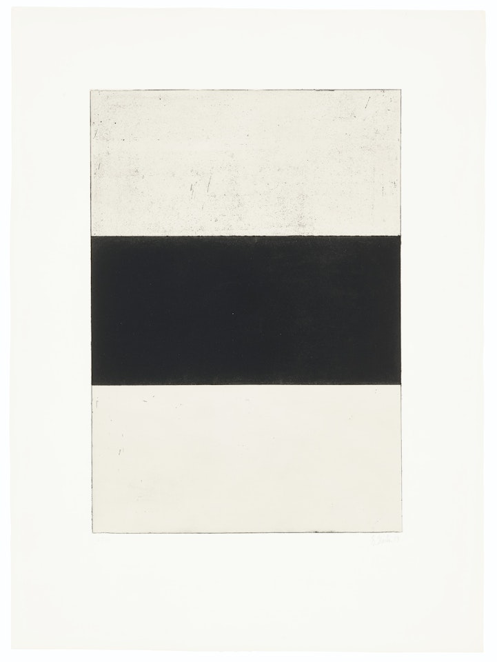 Five Plates: one plate by Brice Marden