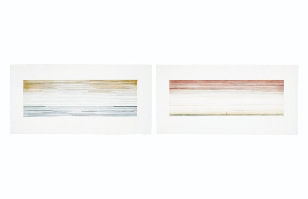 Two People Temporarily Separated; and Two Happy People by Ed Ruscha
