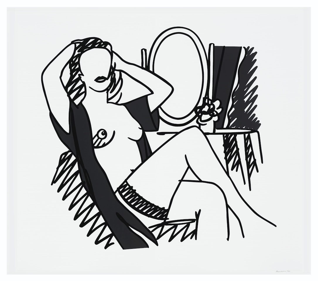 Nude and Mirror by Tom Wesselmann