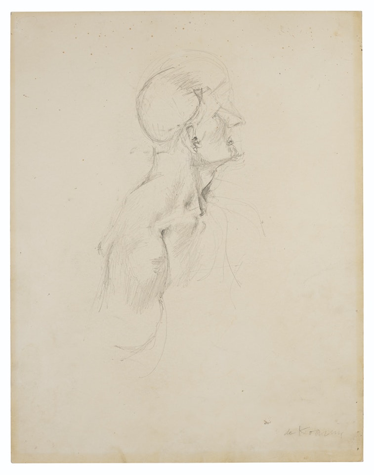 Study for Glazier (Self Portrait) by Willem de Kooning