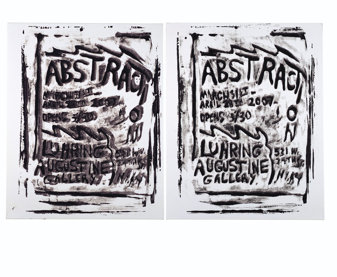 Untitled (Two works) by Josh Smith
