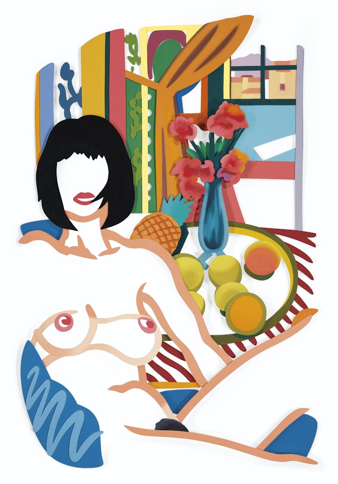 Monica and Matisse Interior with Phonograph (3-D) by Tom Wesselmann