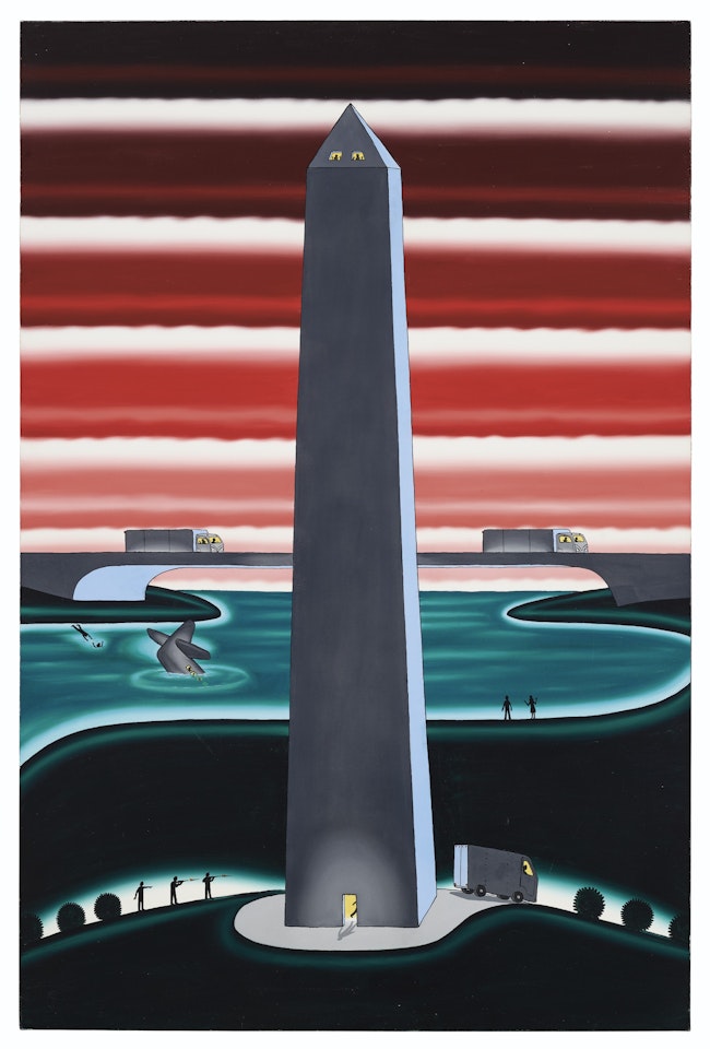 Lenny Skutnik and Norman Mayer (Two Opposites of Human Character) by Roger Brown