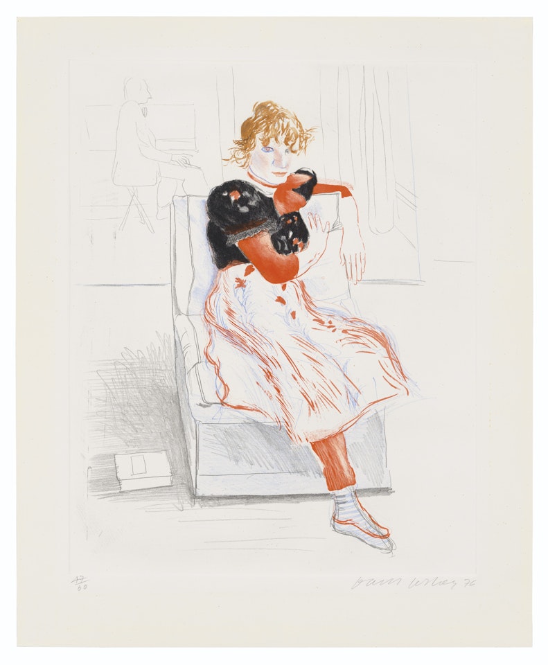 Celia Observing by David Hockney