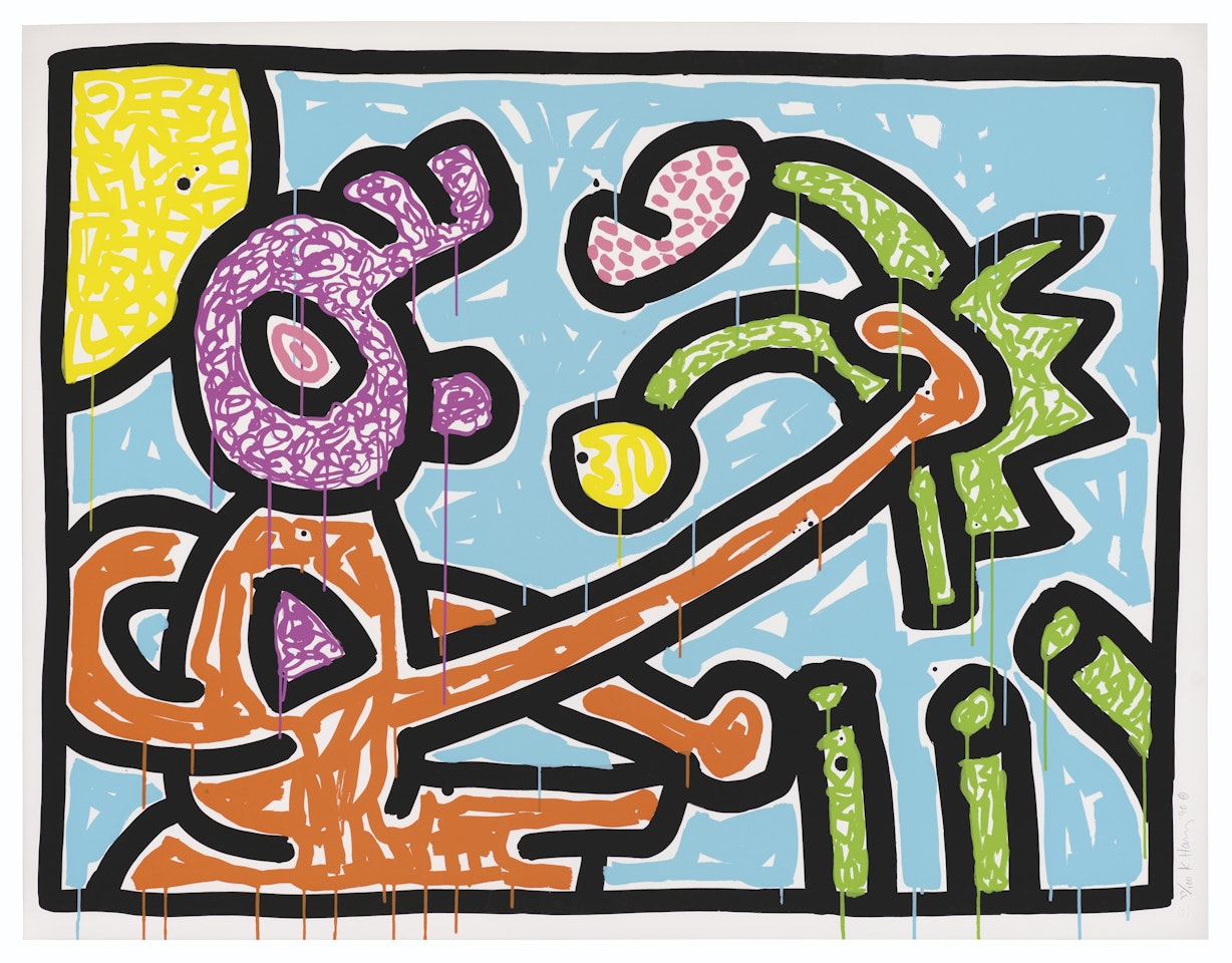 Plate One, from: Flowers 1-5 by Keith Haring