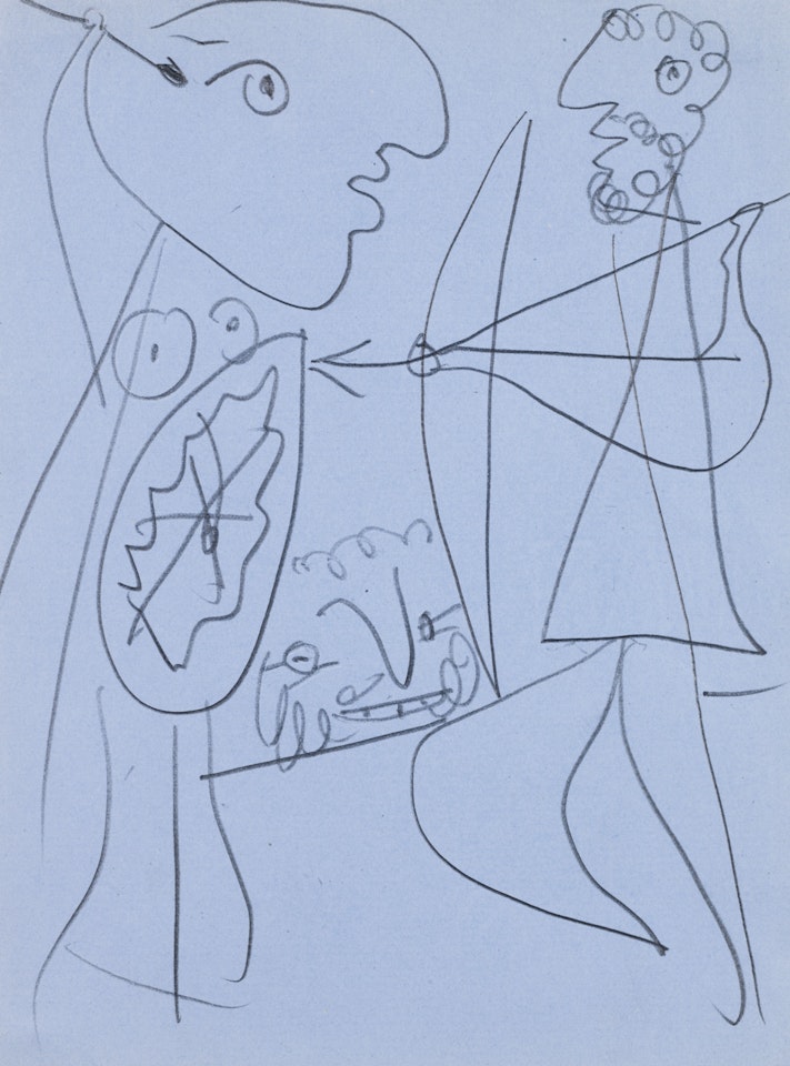 ÉTUDE POUR LYSISTRATA - DIVERS PERSONNAGES by Pablo Picasso