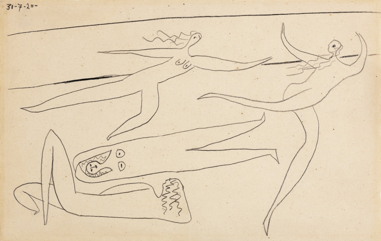 QUATRE NUS SUR LA PLAGE by Pablo Picasso