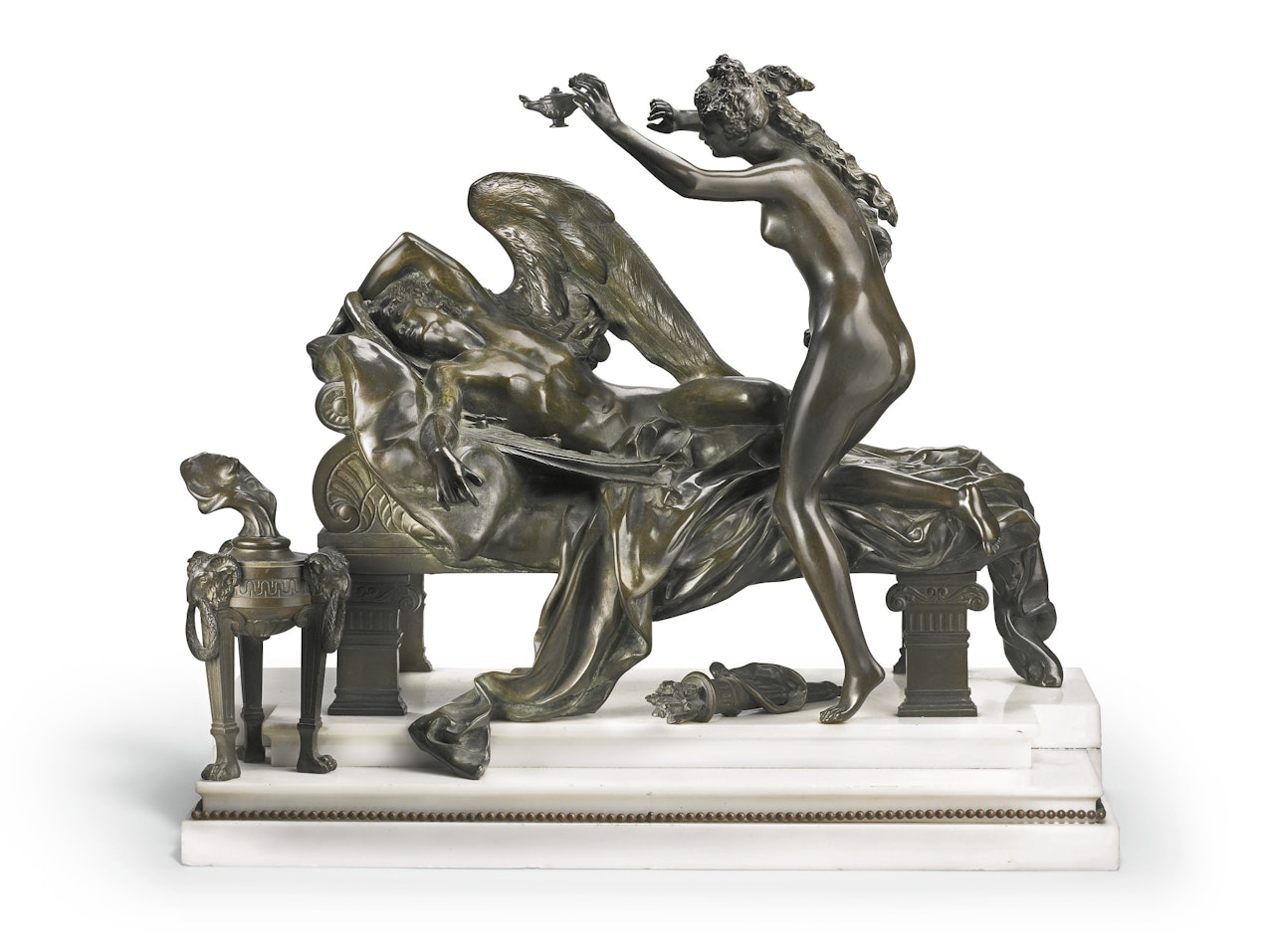 CUPID AND PSYCHE  by Albert-Ernest Carrier-Belleuse