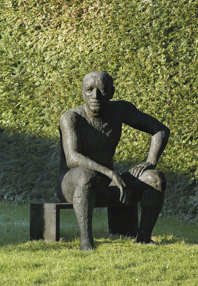 SEATED MAN by Elisabeth Frink