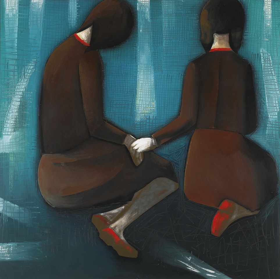 TWO FRIENDS by Charles Blackman