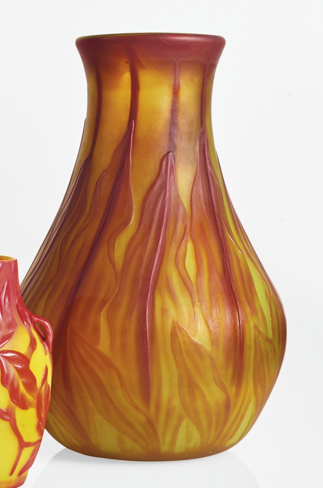 CARVED CAMEO VASE by Tiffany Studios
