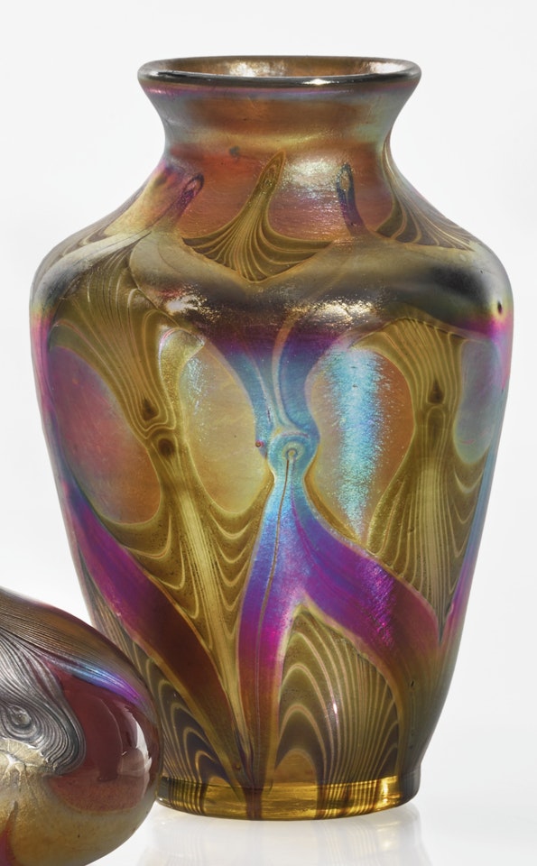 DECORATED VASE by Tiffany Studios