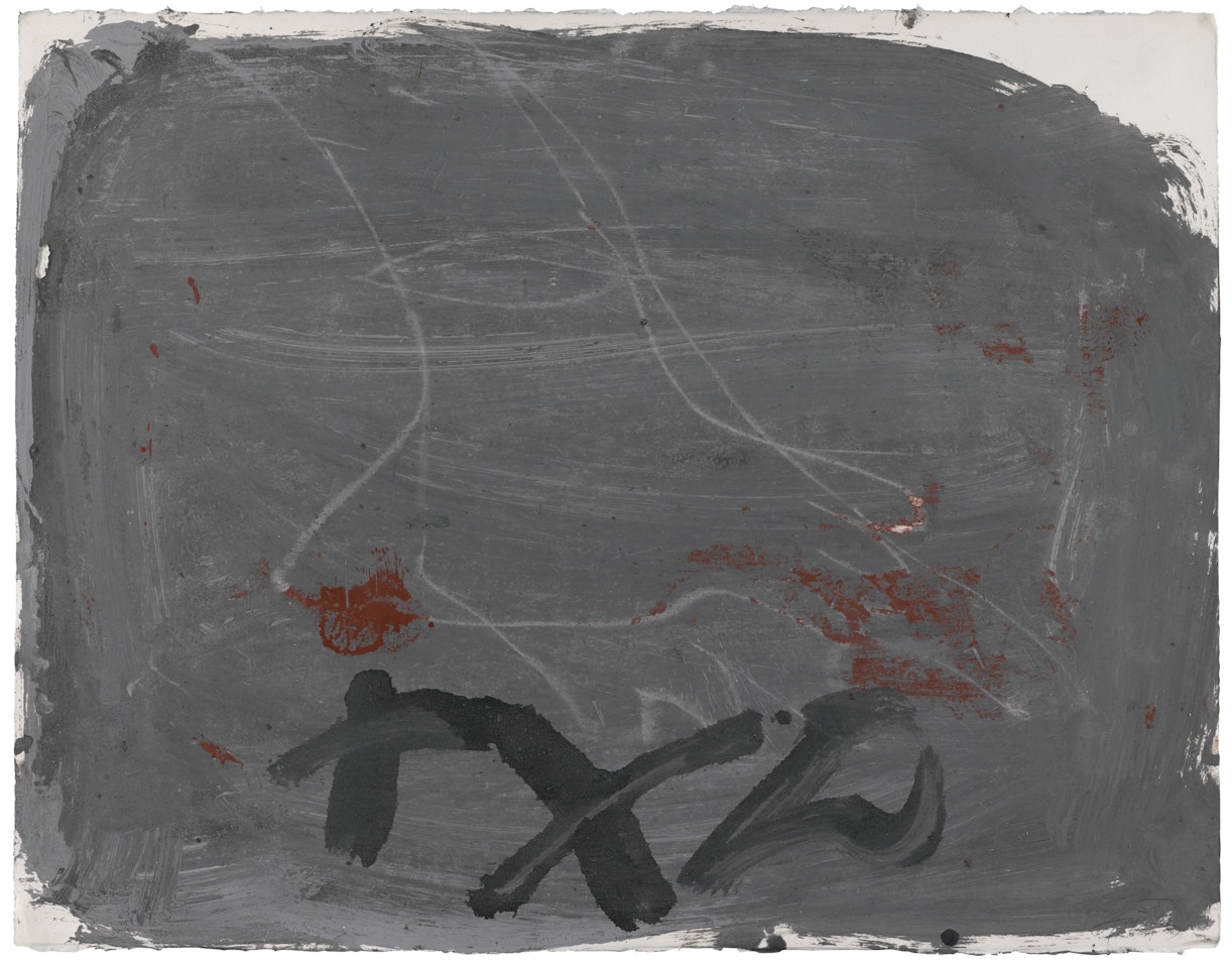 PEU SOBRE GRIS by Antoni Tapies