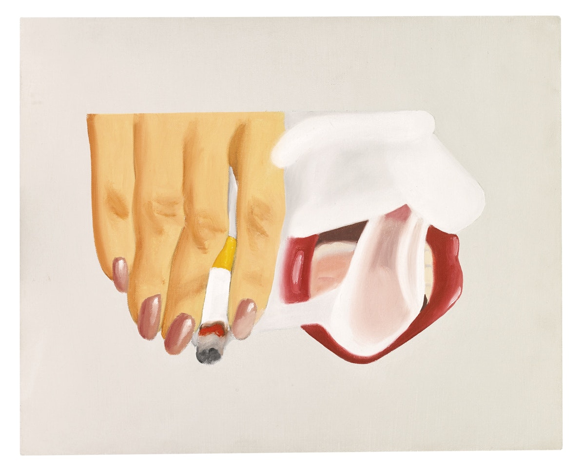 SMOKER STUDY (FOR SMOKER #14) by Tom Wesselmann