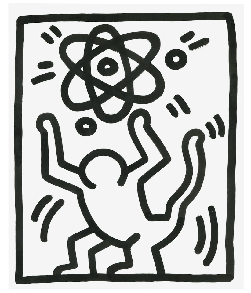 UNTITLED (3 LEGGED MAN) by Keith Haring