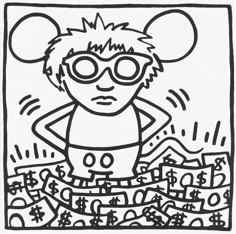 ANDY MOUSE by Keith Haring