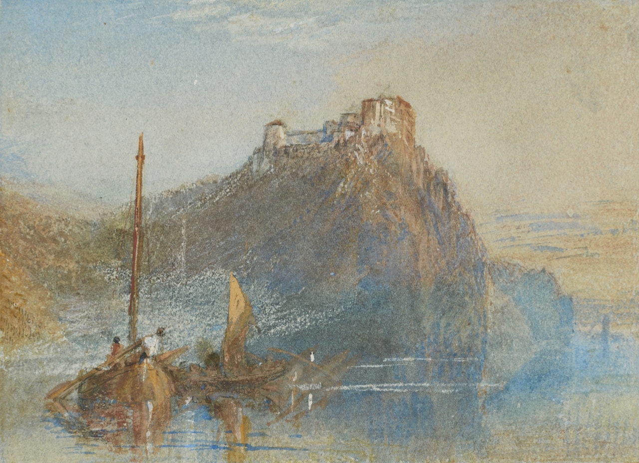 CHATEAU DE CLERMONT ON THE RIVER LOIRE, FRANCE by Joseph Mallord William Turner