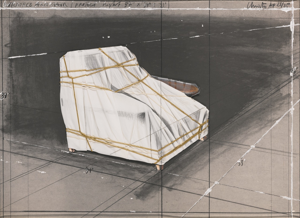 WRAPPED ARMCHAIR, PROJECT (S. 152) by Christo