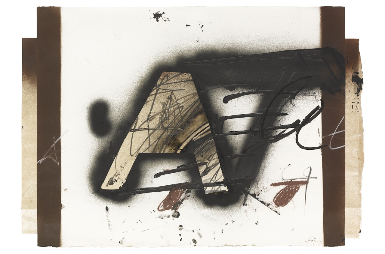 A RETALLADA (CUT-OUT A) by Antoni Tapies