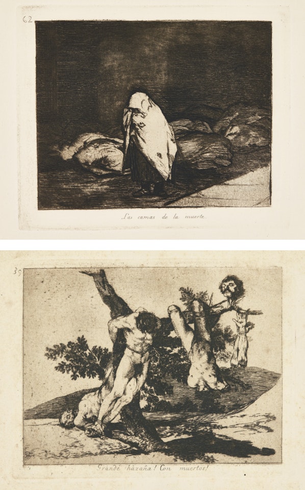 LOS DESASTRES DE LA GUERRA (H. 121-200) by Francisco José de Goya