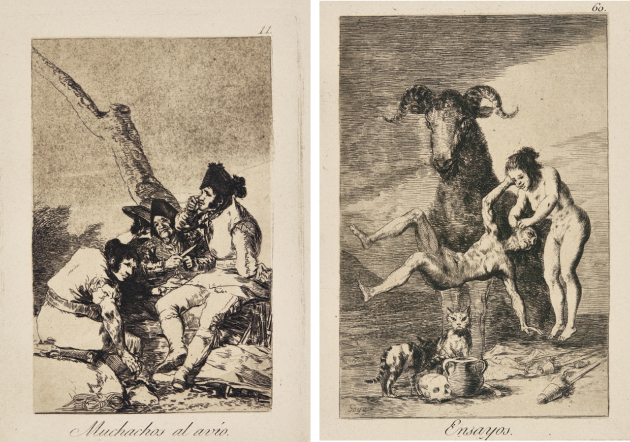LOS CAPRICHOS (DELTEIL 38-117; HARRIS 36-115) by Francisco José de Goya