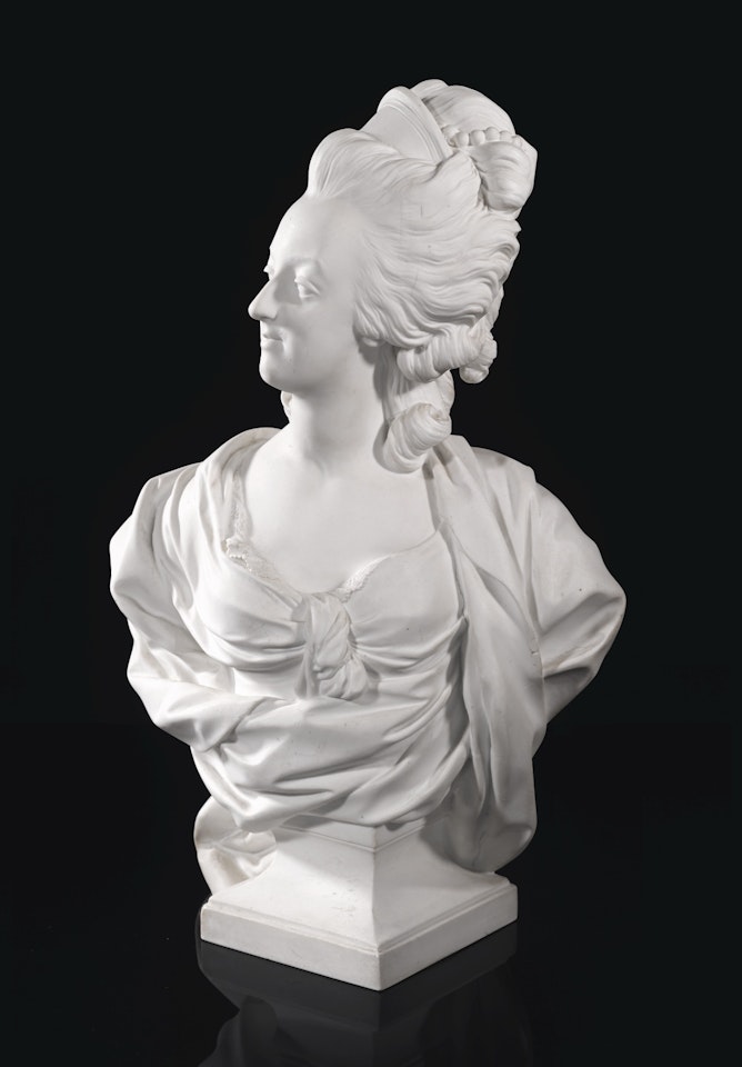 A Sèvres biscuit porcelain bust of Marie Antoinette, Queen of France by Anonymous