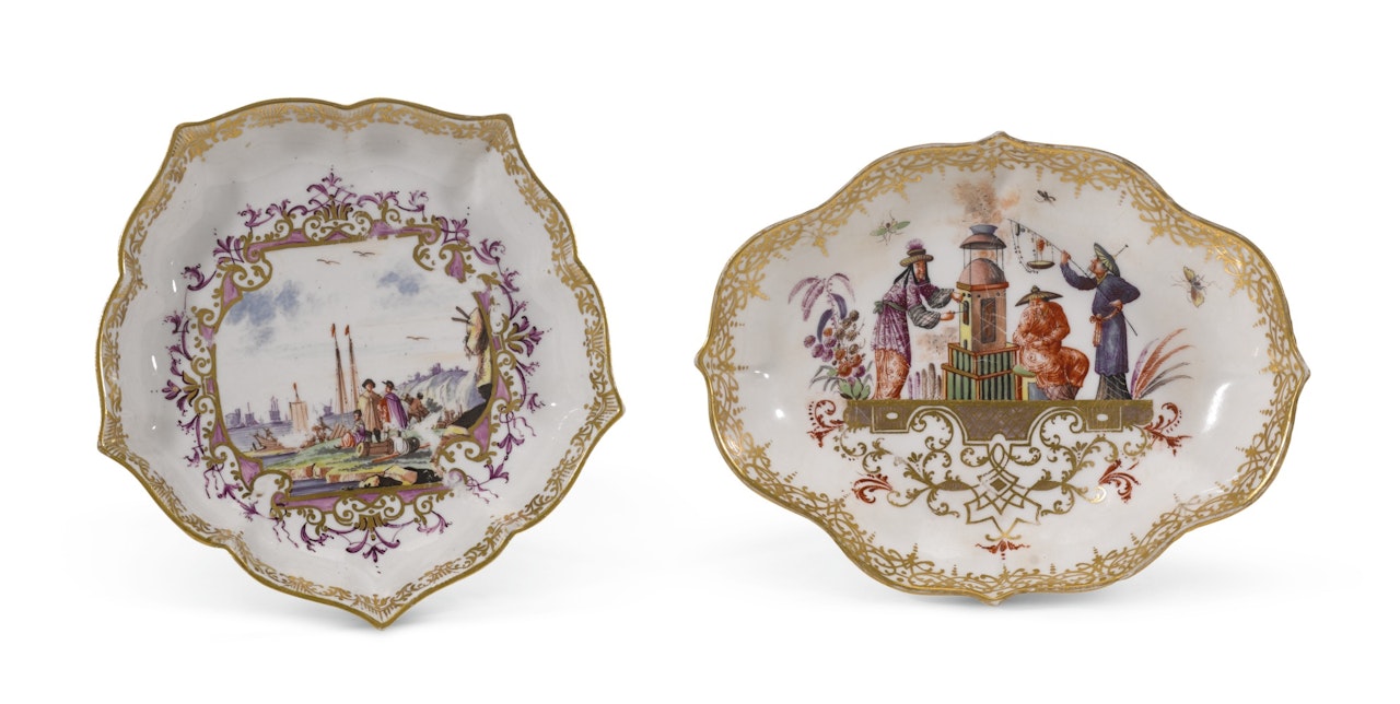 A Meissen dish by Anonymous