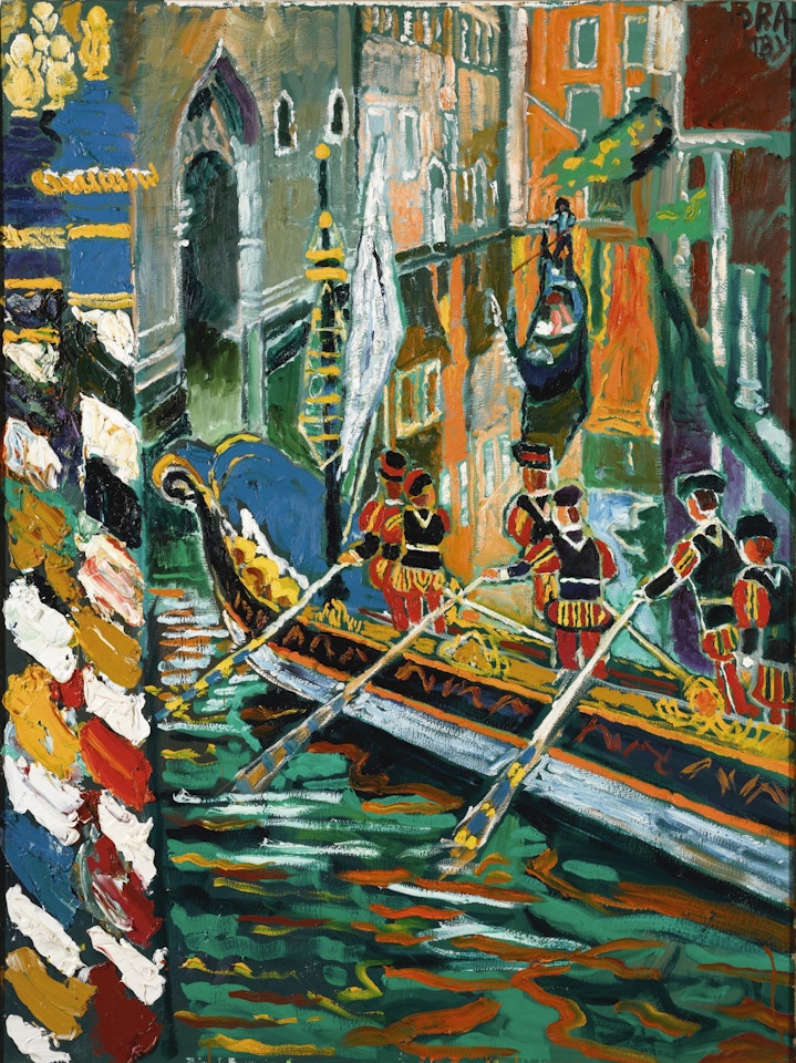 A PAGEANT, VENICE by John Bratby