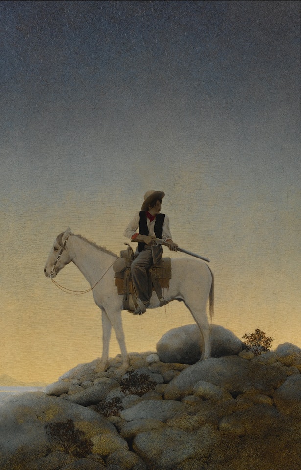 THE OUTLAW by Maxfield Parrish