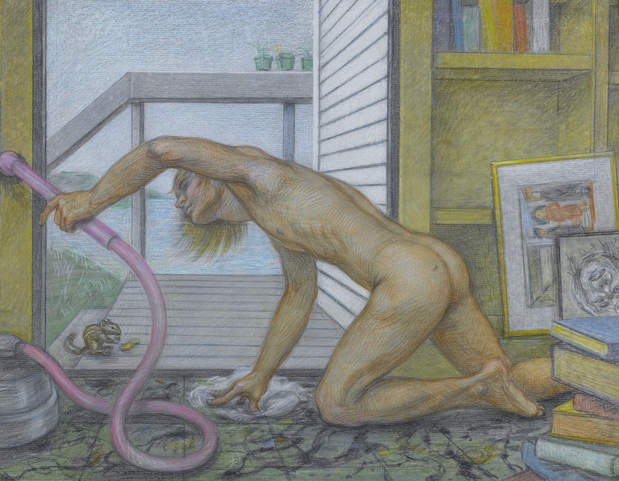 SPRING: SPRING CLEANING #2 by Paul Cadmus