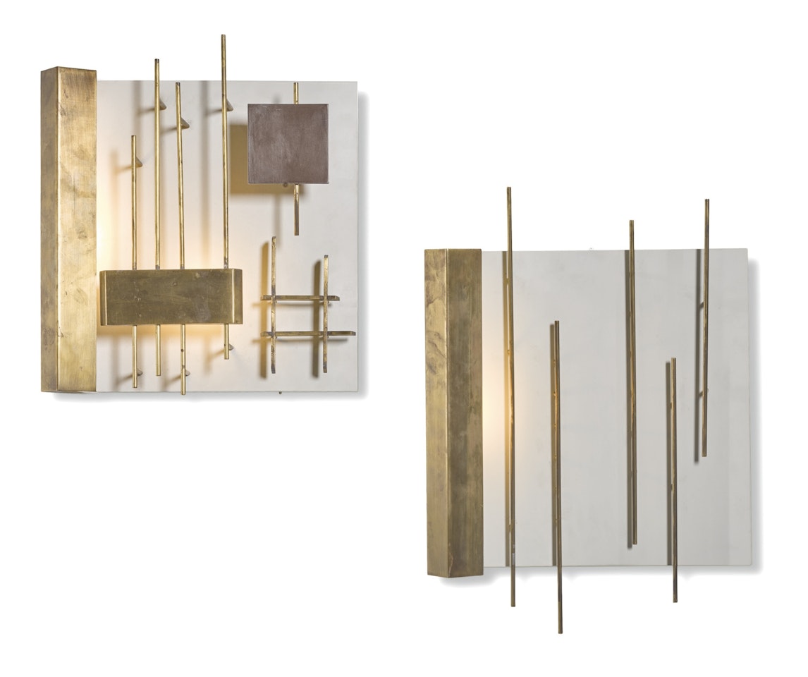 TWO 'QUADRO LUMINOSO' APPLIQUES, MODEL NOS 575 AND 576 by Gio Ponti