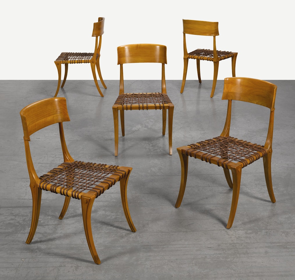 FIVE 'KLISMOS' CHAIRS, MODEL NO. 5 by Terence Harold Robsjohn-Gibbings