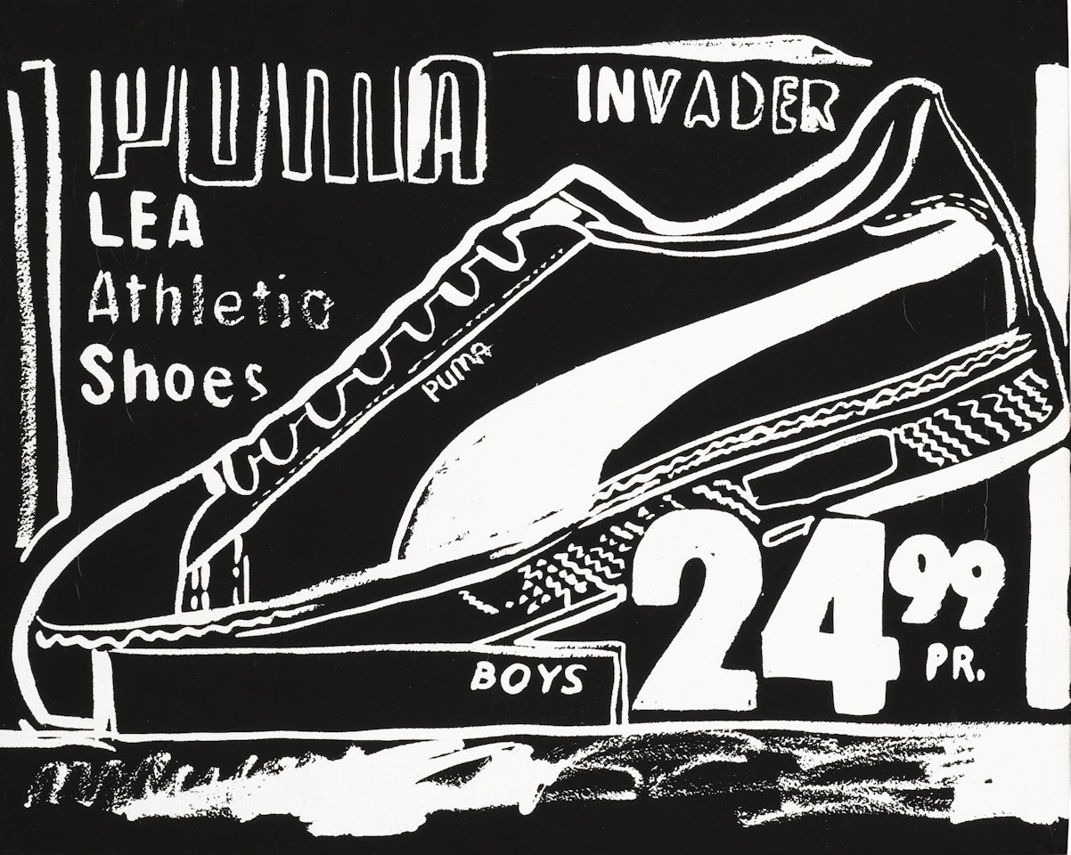 PUMA INVADERS (NEGATIVE) by Andy Warhol