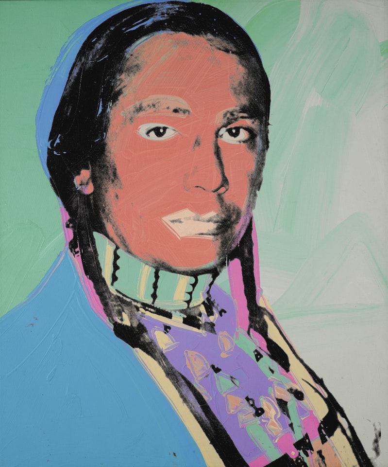 THE AMERICAN INDIAN (RUSSELL MEANS) by Andy Warhol