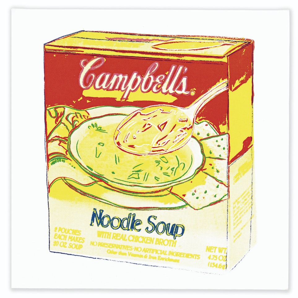 CAMPBELL'S SOUP BOX: NOODLE SOUP by Andy Warhol