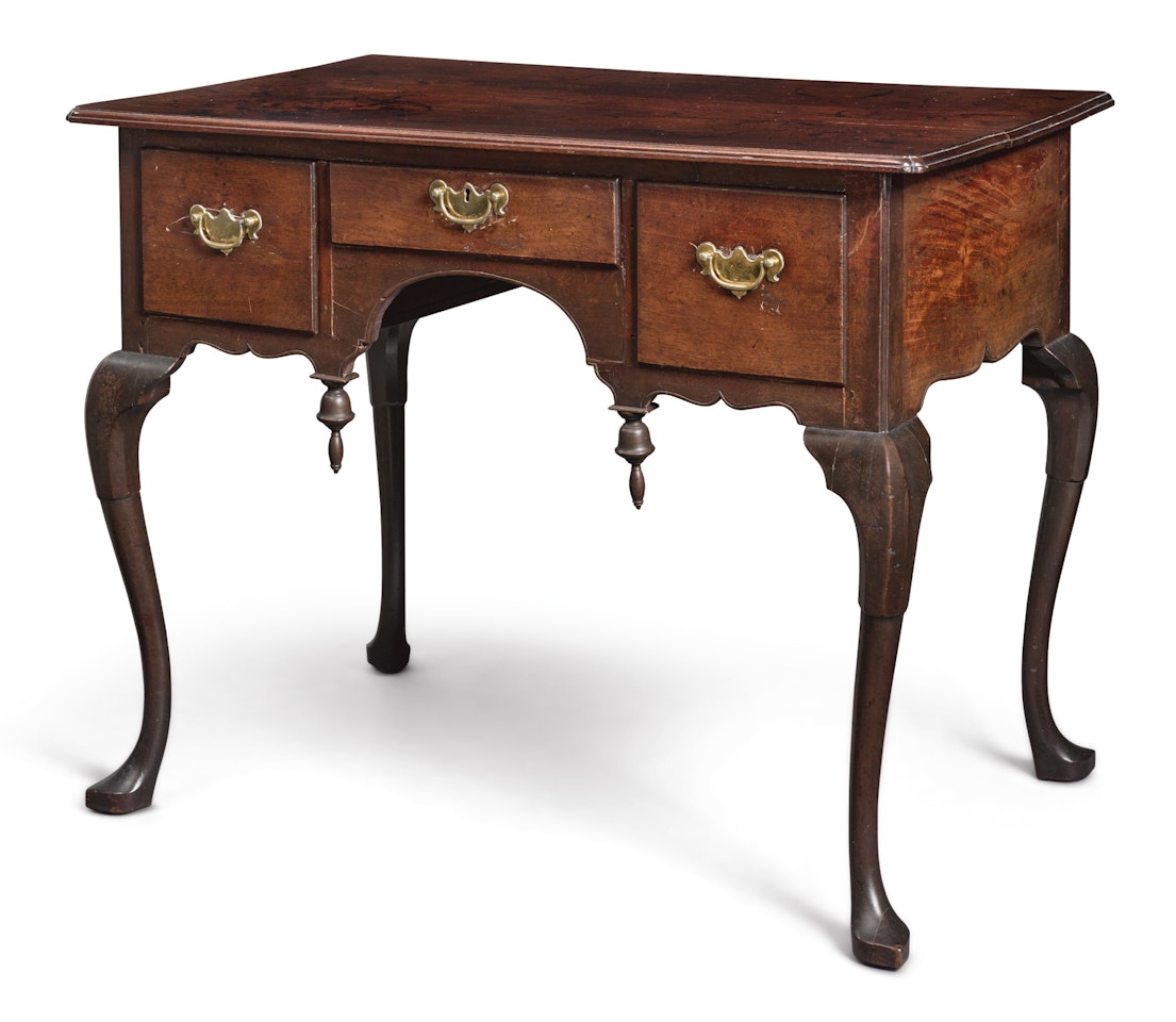 Very Rare Queen Anne Mahogany Dressing Table by Anonymous