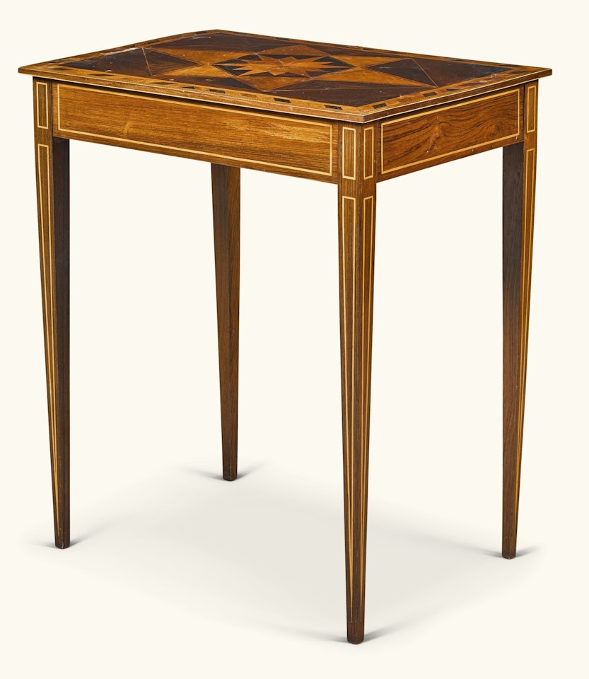 A George III specimen parquetry and rosewood table by Anonymous
