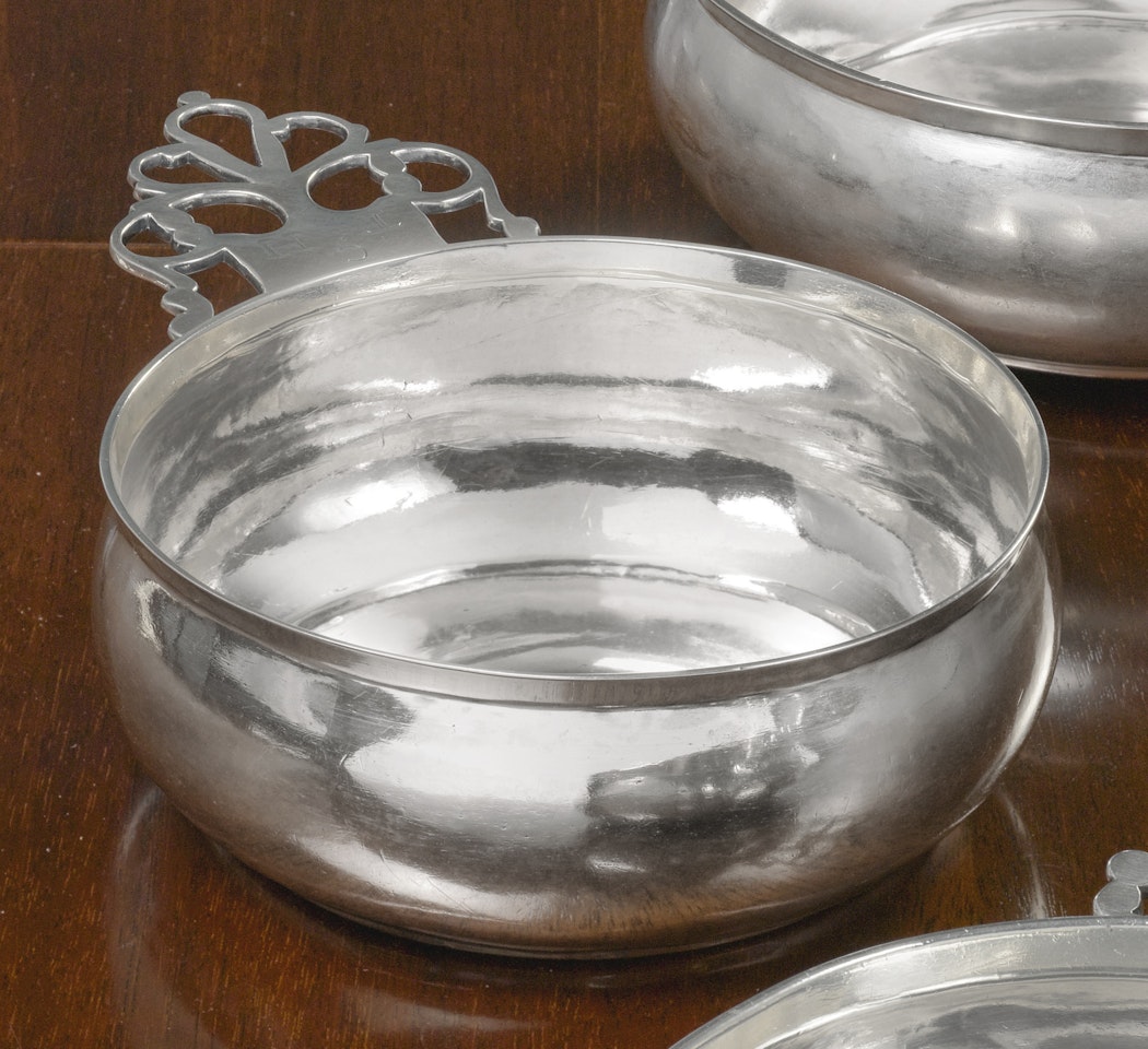 An American Silver Porringer, Elias Pelletreau by Anonymous
